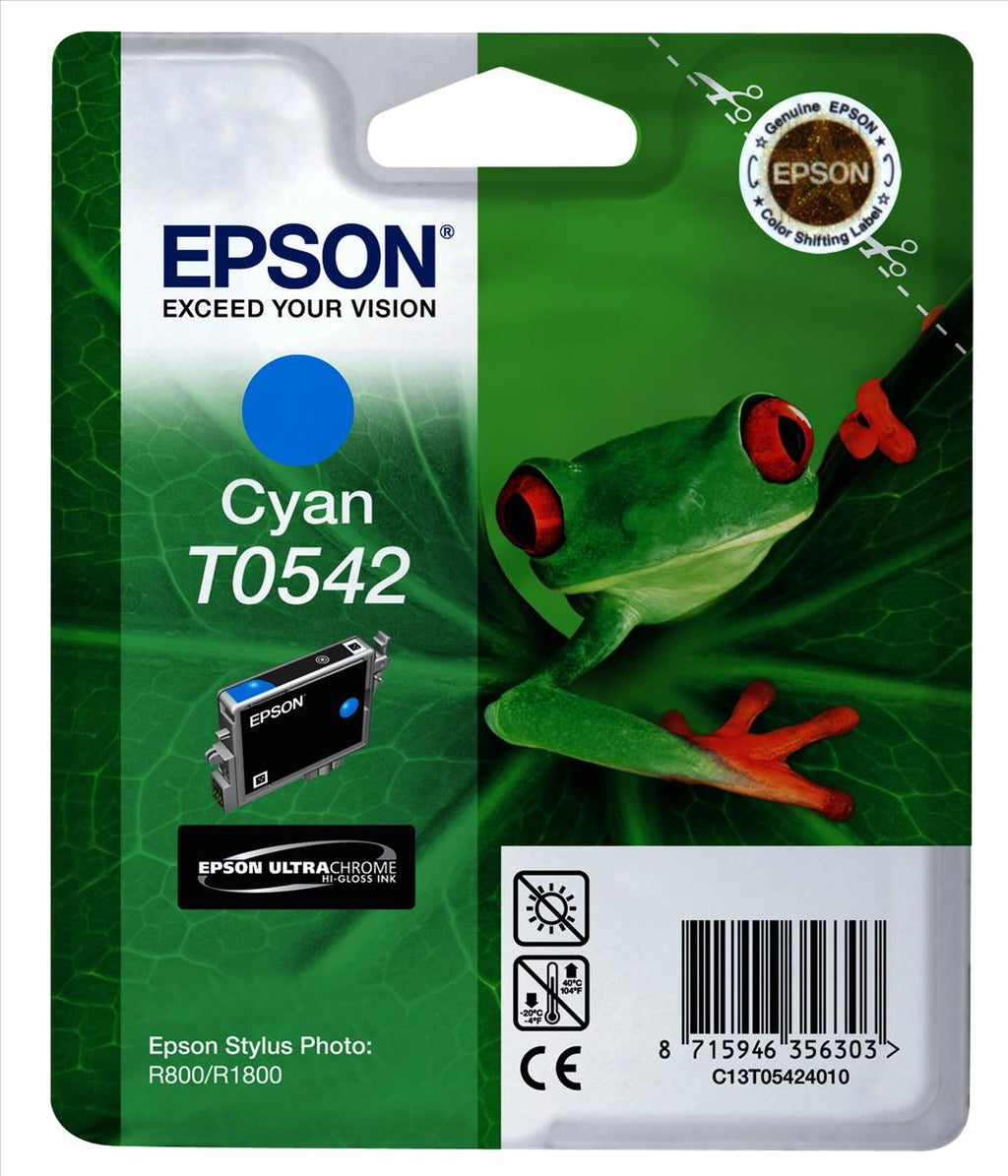Epson T0542 Cyan Ink Cartridge - 440 pages - Out Of Ink